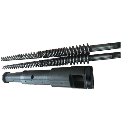 0.5-0.8mm Twin Screw Barrel Conical For Cincinnati Milacron Extruder Machine