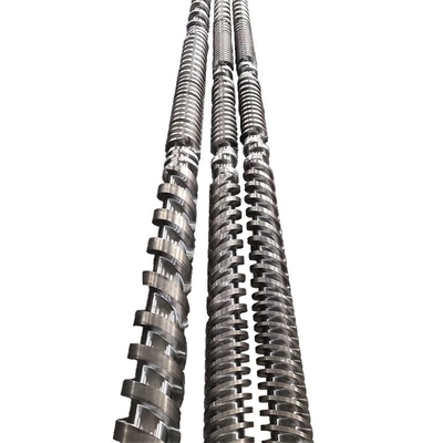 38CrMoAIA Extruder Screw Barrel For PP PET PE Extrusion Machine
