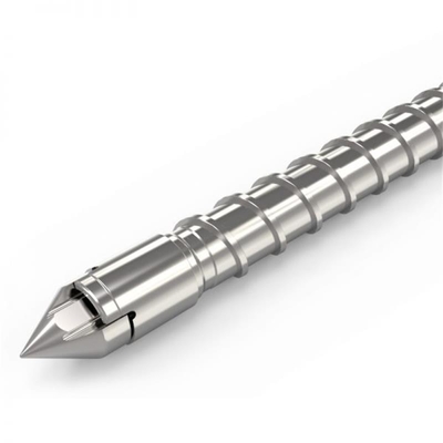 AISI4140 Injection Molding Machine Screw Barrel For Recycled PP With 15% Glass Fiber