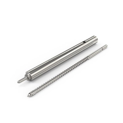 140mm Injection Screw Barrel 0.5-0.8mm For 36mm 40mm 45mm Haitian Machine