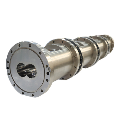 2.0-3.0mm Bimetallic Screw And Barrel 38CrMoAIA For Plastic Extruder