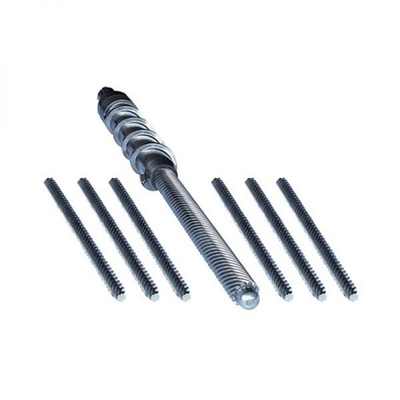 0.5-0.8mm Planetary Screw Barrel For Plastic PVC Pipe Extruder Machine