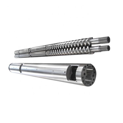 0.5-0.8mm Parallel Twin Screw Barrel 38CrMoAIA Krauss Maffei 114-32 For Plastic Extruder