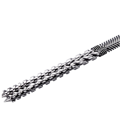 0.5-0.8mm Parallel Twin Screw Barrel With Nickel Tungsten Based Alloy Coating