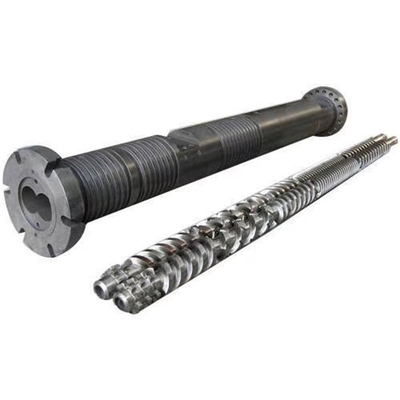 Bimetallic Parallel Twin Screw And Barrel 2.0-3.0mm For WPC Recycled PVC