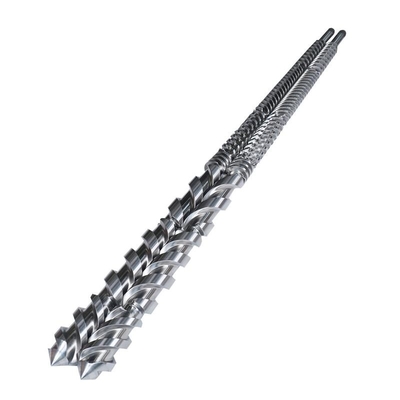 AISI4140 Conical Twin Extruder Screw Barrel For PVC Pipe Extruder Machine