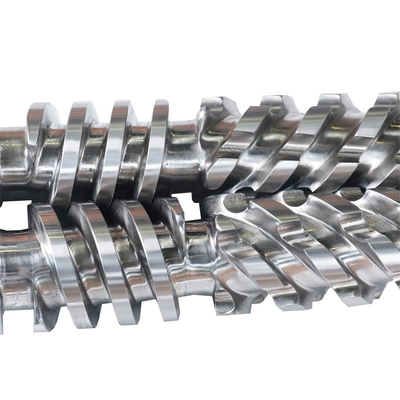 SKD61 Conical Twin Screw Barrel 38CrMoAIA For Kmd70 Krauss Maffei  Extruder Machine